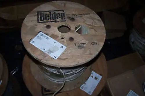 Belden T-1735 Cr Communication Cable Coax Plenum 1 Cond 20 Awg 1000 White 82907