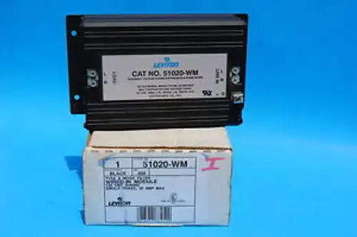 Leviton 51020-Wm Transient Voltage Surge Suppressor & Noise Filter 120Vac 1Phase
