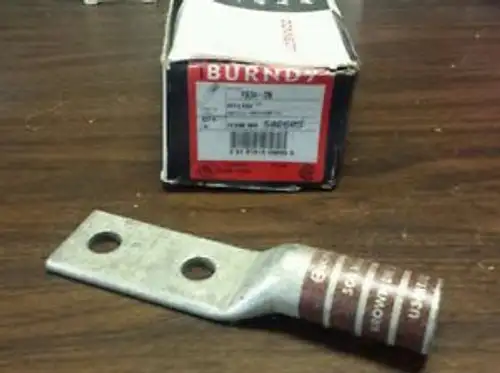 NEW BURNDY YA34-2N HYLUG CONNECTOR ITEM #502605 ONE (6 PER BOX)