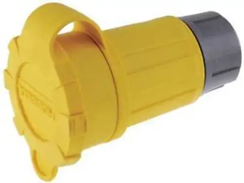 HUBBELL WIRING DEVICE-KELLEMS 29W75H Watertight Conn NEMAL15-30R 30A/250V 3Ph