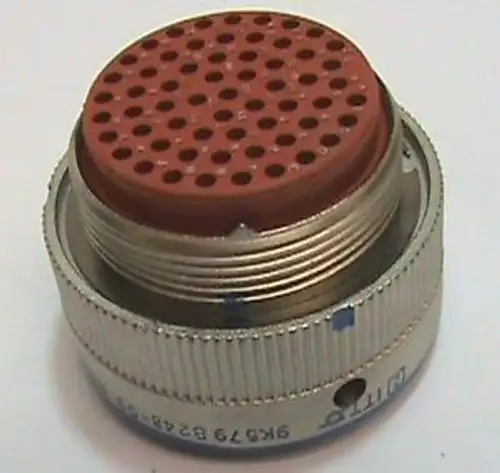 Spina del connettore ITT Cannon NB6GE24-61SZT3 / 9K5798248-53 NASA di ricambio NOS