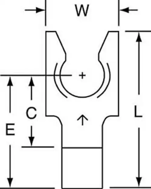 3M M10-14FLK 12 to 10 AWG PK500 G5656183 đầu nối dạng chĩa