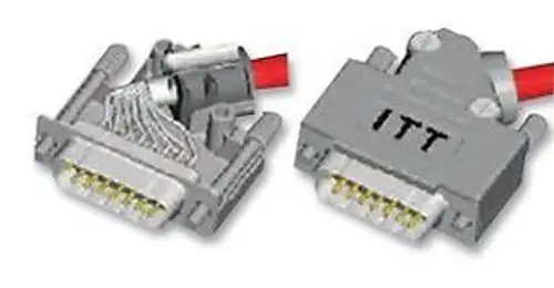 ITT CANNON DEFME-101 BACKSHELL D-SUB DE ZINC (10 pezzi)
