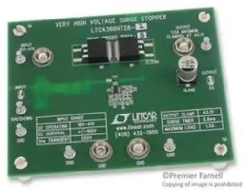 Linear Technology DC1850A-B LTC4366HTS8-1 demonstratieboard voor hoogspanningspiekonderdrukker