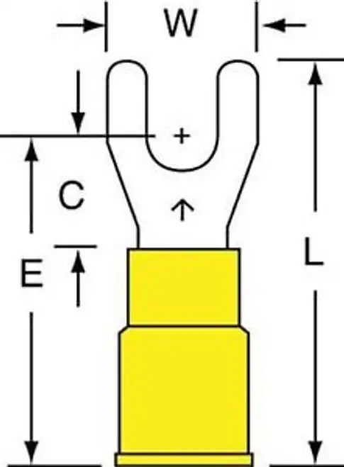 3M Mng10-8Fk 12 To 10 Awg Pk500 G5749344 đầu nối chĩa vàng
