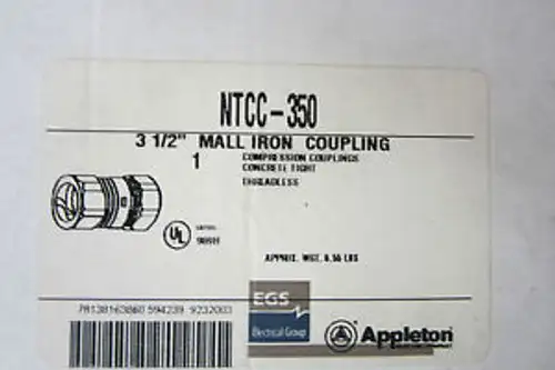 New Appleton Ntcc-350 3 1/2 Coupling Ntcc350