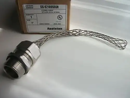 [Cg-62100Sssr] Appleton 1 Ss Cg Cord Grip With Strain Relief -