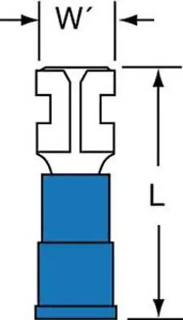 3M Mng14-187Dfk 16To14 Awg Pk1000 G5557964 đầu ngắt cái màu xanh