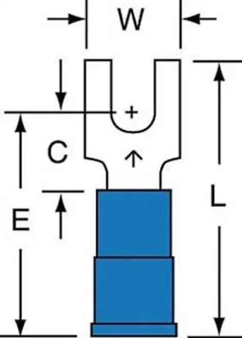 3M Mng14-6Fb/Sk 16 To 14 Awg Pk1000 G5651161 đầu nối chĩa màu xanh