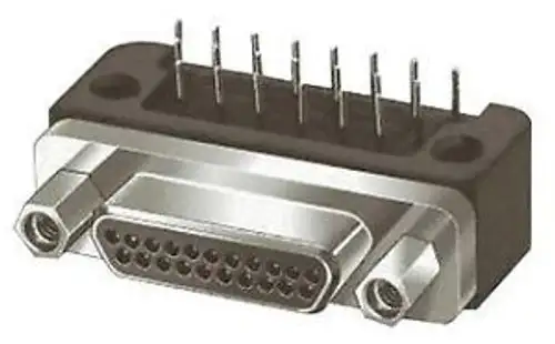Itt Cannon Mdm-51Scbrp Micro-D Connector Receptacle 51Pos Ra-Thd