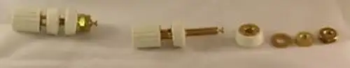100 Superior Electric Df31-10Wtc Bp31-10Wt White Fluted 5-Way Binding Post Nos