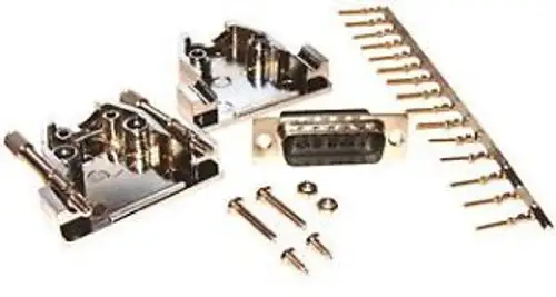 MULTICOMP MCD8A15MC-KIT D SUB CONNECTOR KIT PLUG 15POS CRIMP (100 Stück)