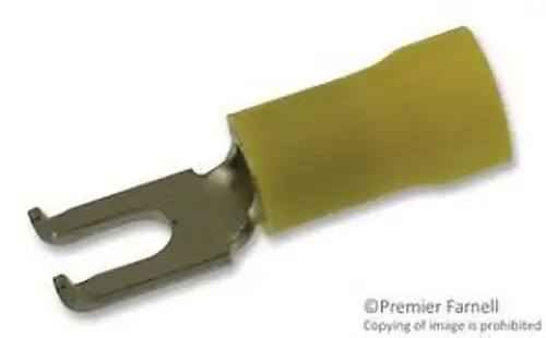 TE CONNECTIVITY / AMP 8-324581-2 TERMINAL SPADE/FORK #6 CRIMP YELLOW