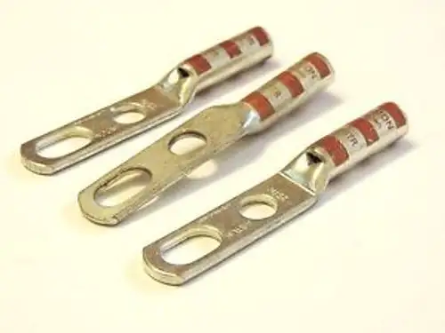 COMPRESSION LUGS BROWN 2Ga-3/8 of 100 pieces NO. TWO BURNDY quality