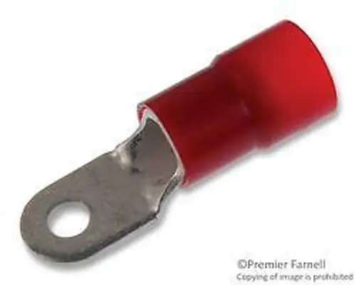 Molex 19067-0096 Terminal Ring Tongue 1/4 Crimp Red (100 Pieces)