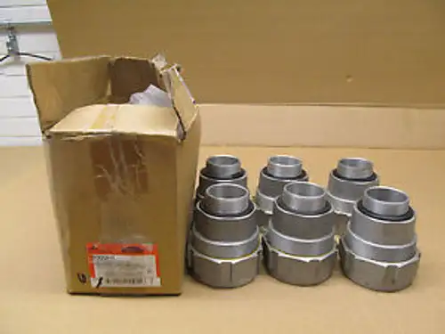 6 NIB CROUSE HINDS TECK200-15 TECK20015 FITTING FOR JACKETED ARMORED CABLE 2