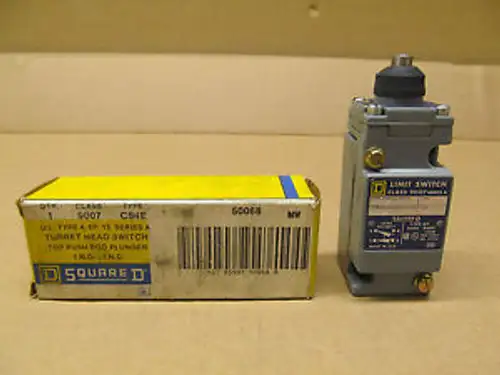 1 NIB SQUARE D 9007C54E 9007-C54E LIMIT SWITCH 600V 10 AMP C+ OPTIONS SERIES A