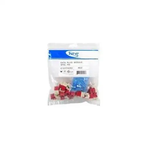 ICC IC107F5CRD MODULE CAT 5E HD 25 PK RED