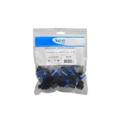 ICC IC107F5CBK MODUL CAT 5E HD 25 PK SCHWARZ