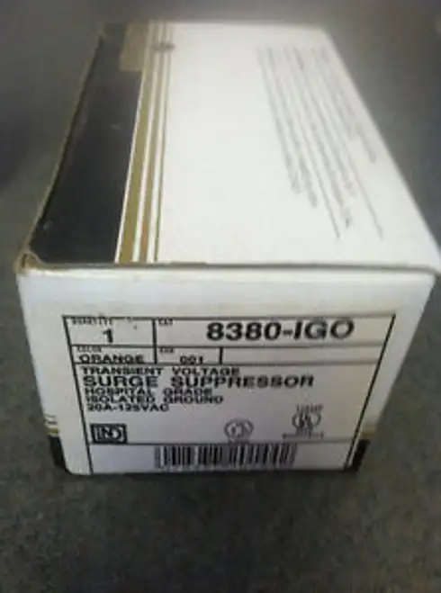 Leviton Surge Suppressor Hospital Grade NIB 8380-IGO Isolated Ground 20A-125VAC