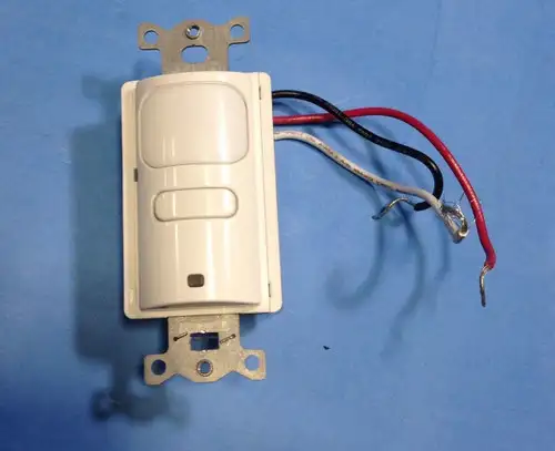 Hubbell Lhirs1-N-Wh Automation Wall Switch Sensor Fnob
