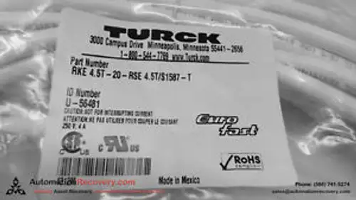 Turck Rke 4.5T-20-Rse 4.5T/S1587-T 5 Pole F/M St/St