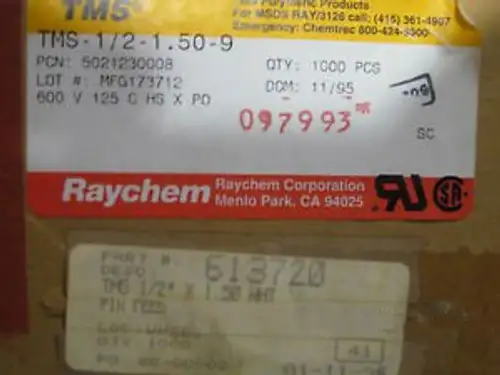 Raychem Elektrische Isolierschläuche Tms-1/2 Nr. 21-9