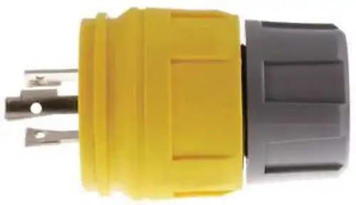 HUBBELL WIRING DEVICE-KELLEMS 28W76H Watertight Plug NEMAL16-30P 30A/480V 3Ph