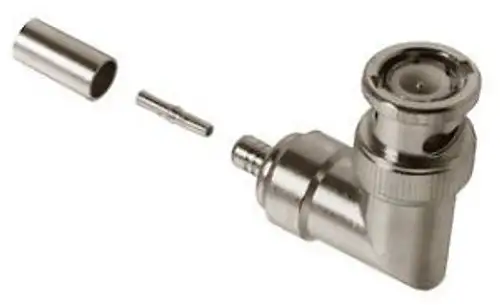 Te Connectivity 1-5225554-1 Rf/Coaxial Tnc Plug R/A 50 Ohm Crimp