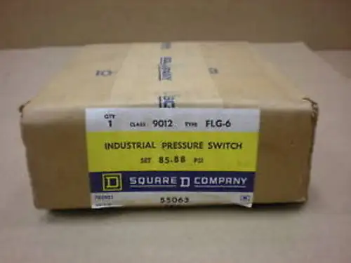 1 NIB SQUARE D 9012-FLG-6 9012-FLG6 PRESSURE SWITCH