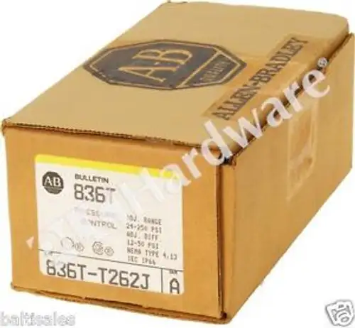 Allen Bradley 836T-T262J/A 836T 24-250 Psi regulátor tlaku typu T