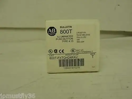 New Allen Bradley Push Button Type 4 800T-Fxtqh24Rav