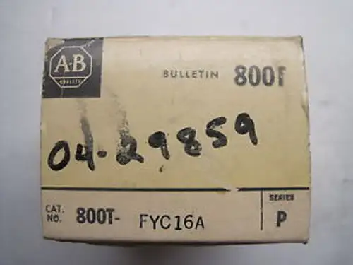 New Allen Bradley 800T-Fyc16A Pushbutton