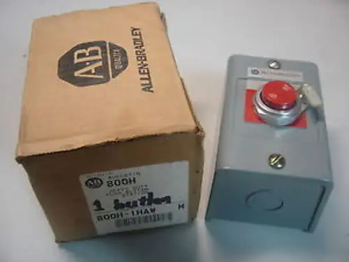 Allen Bradley 800H-1Haw Heavy Duty Push Button Station Red Stop Series M Nib