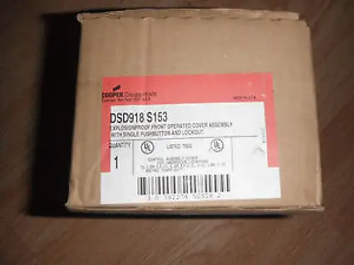Crouse Hinds Dsd918-S153 Exp Proof Single Push Button W/Lockout