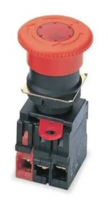 Omron A22E-M-12 DPST-NC 40mm Stop Switch