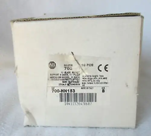 Allen Bradley 700-HN153 Ser B 11刀片插座繼電器底座