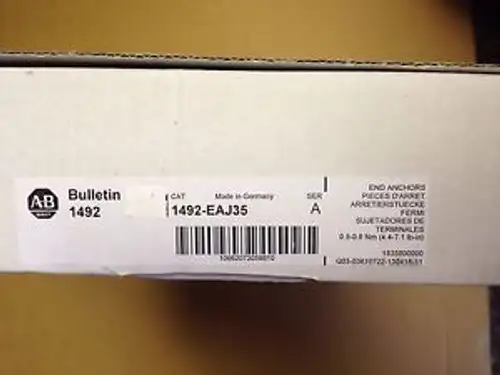 New (40 Pcs) Allen Bradley 1492-Eaj35 Terminal Block End Anchors