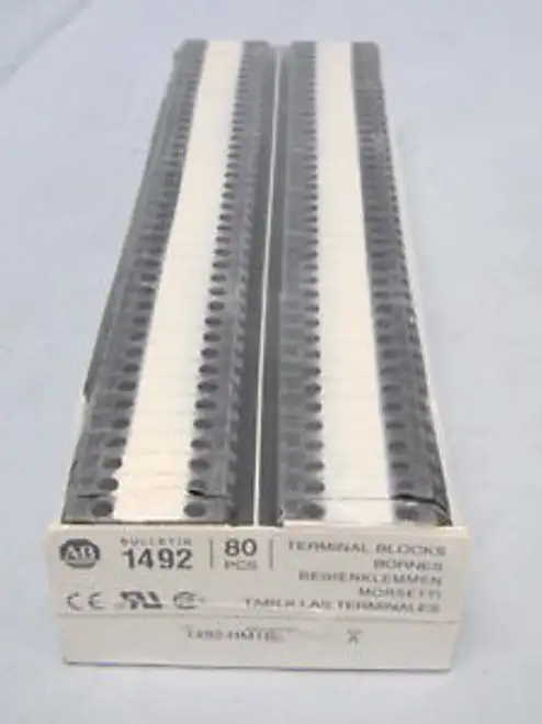 Allen Bradley 1492-HM1BL 30-12 AWG DIN導軌端子排黑色