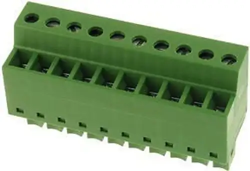Multicomp Mc310-38110 Terminal Block Pluggable 10Pos 24-14Awg