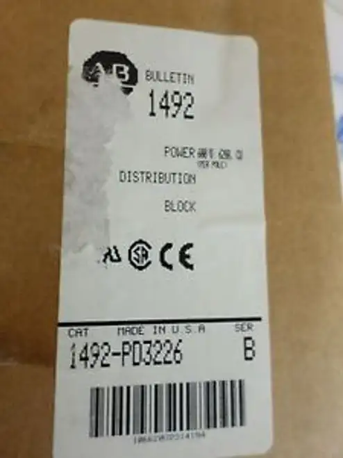 Surplus Allen Bradley Power Distribution Block 1492-Pd3226 620 Amp 600 Volt