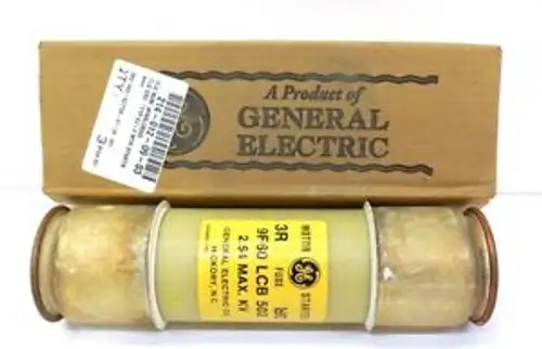 GENERAL ELECTRIC MOTOR STARTER FUSE 9F60LCB503 3R 2.54 MAX KV TYPE EJ-20