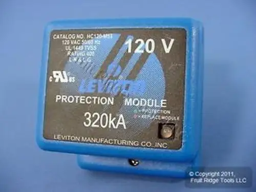 Leviton Replacement 120/208V Ac Tvss Module For 74120-7M3 Panel Hc120-M40