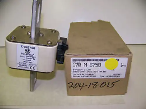 Bussman 170M6758 500A 660V 3Fke/115 Ur Ar