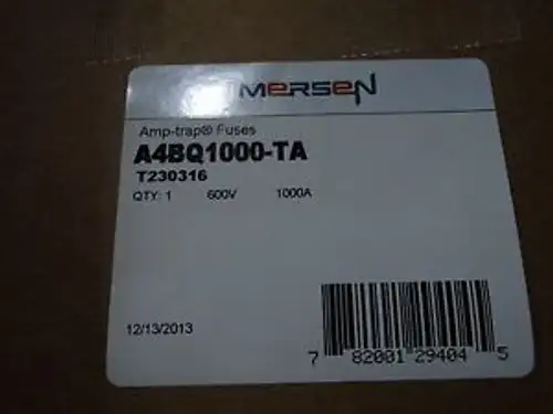 Mersen A4Bq1000-Ta Amp Trap Fuses Amps: 1000 Volts Ac: 600 Volts Dc: 500