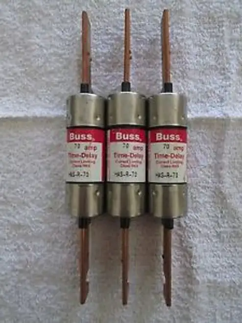BUSSMANN TIME-DELAY 70 AMP 600VOLTS CLASS RK5 FUSE HAS-R-70 Pack of 3