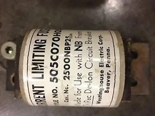 2500Nbp25 Westinghouse Current Limiting Fuse 505C070H05