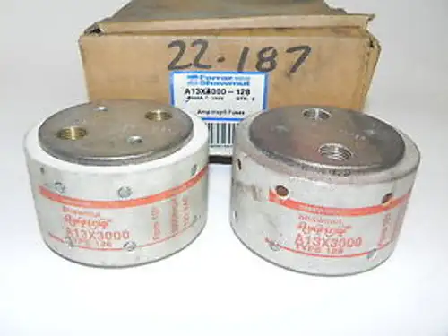 Von 2 Ferraz Shawmut A13X3000-128 Amp-Trap Sicherung 3000A 130V In Qty:2