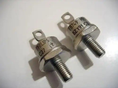 BZY91C27 Philips 27V 100W DO5 DO-5 Zener Voltage Regulator Silicon Diode 10pcs