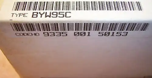 200 pcs BYW95C PHILIPS SOD-64 AXIAL RECTIFIER 600V PING